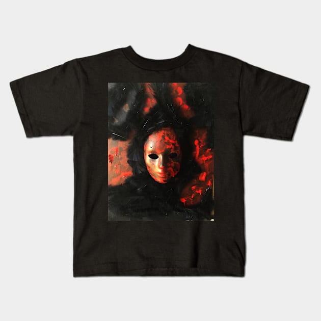 The Mask of the Dark Soul Kids T-Shirt by heyokamuse